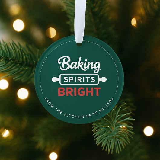 Baking Spirits Bright クリスマスアクリルオーナメント オーナメント