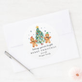 Baking Spirits Bright | クリスマス ホリデー クラシック ラウンドシール (封筒)