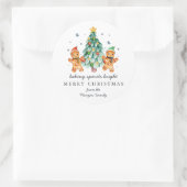 Baking Spirits Bright | クリスマス ホリデー クラシック ラウンドシール (バッグ)