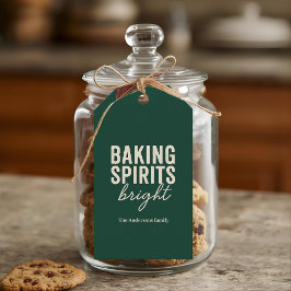 「Baking Spirits Bright グリーン ホリデー」 ギフトタグ
