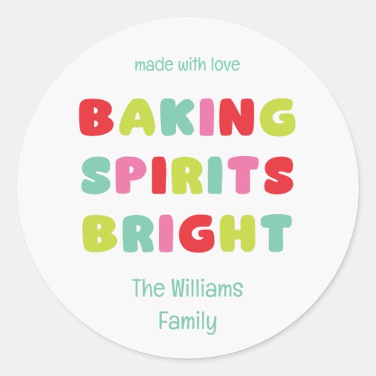 Baking Spirits Bright ステッカー (正面)