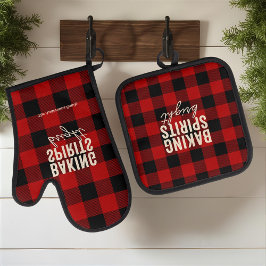 Baking Spirits Bright Buffalo Plaid 鍋つかみ&鍋敷きセット