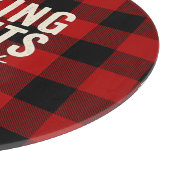 Baking Spirits Bright Buffalo Plaid Christmas カッティングボード (角)