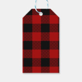 Baking Spirits Bright Buffalo Plaid Christmas ギフトタグ (裏面)