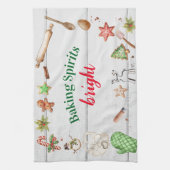 Baking Spirits Bright Christmas キッチンタオル (縦)