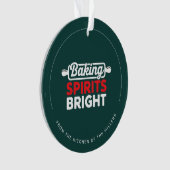 Baking Spirits Bright Christmas Acrylic オーナメント (正面)