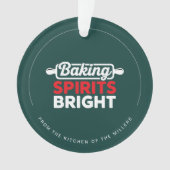 Baking Spirits Bright Christmas Acrylic オーナメント (正面)