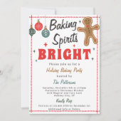Baking Spirits Bright Christmas Cookie Decorating 招待状 (正面)