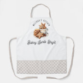 Baking Spirits Bright Christmas Cookies with Name エプロン (正面)