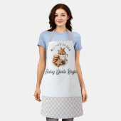 Baking Spirits Bright Christmas Cookies with Name エプロン (着用した状態)