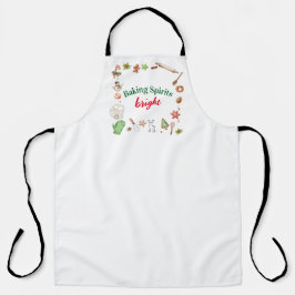 Baking Spirits Bright Christmas Holiday エプロン