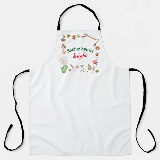Baking Spirits Bright Christmas Holiday エプロン (正面)