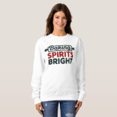 Baking Spirits Bright Christmas White Sweatshirt スウェットシャツ (正面フル)