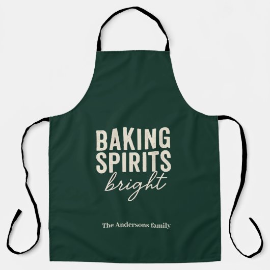 Baking Spirits Bright | Evergreen Christmas  エプロン (正面)