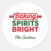 Baking Spirits Bright Holiday ラウンドシール (正面)