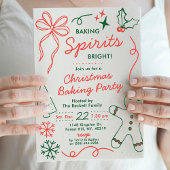 Baking Spirits Bright | Holiday Cookie Swap Party 招待状