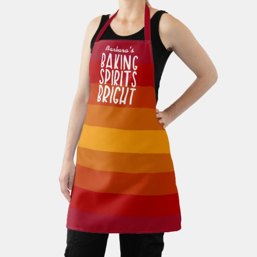 Baking Spirits Bright Thanksgiving Baking エプロン (インサイチュ)