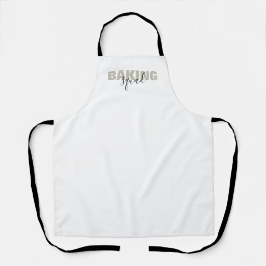 Baking Squad Simple Text Matching Group エプロン (正面)