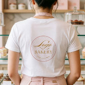 Baking the Day Brighter Bakery Logo Bakery Uniform トライブレンドＴシャツ