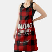 Baking Through the Snow Buffalo Plaid Christmas  エプロン (インサイチュ)