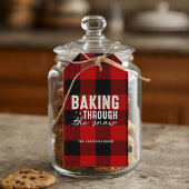 Baking Through the Snow Buffalo Plaid Christmas ギフトタグ