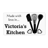 Baking Tools Personalized Name ラベル (正面)