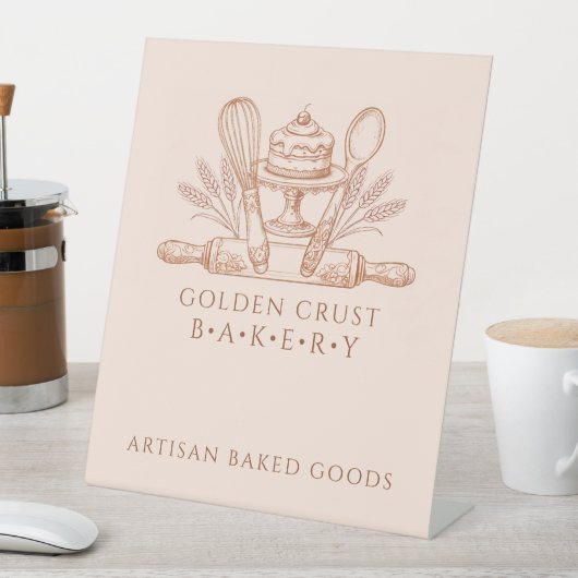 Baking Utensils Baker Bakery 台座サイン (インサイチュ)