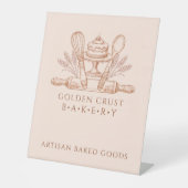 Baking Utensils Baker Bakery 台座サイン (正面)