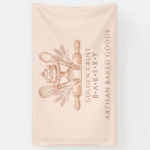 Baking Utensils Baker Bakery 横断幕 (縦)