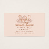 Baking Utensils Baker Bakery Thank You Insert (正面)