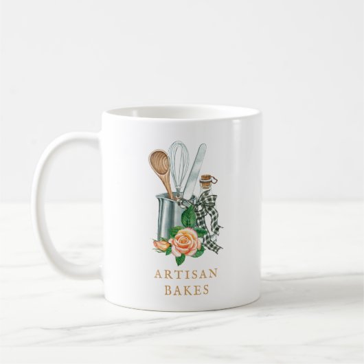 Baking Utensils Bakery Baker コーヒーマグカップ (左)