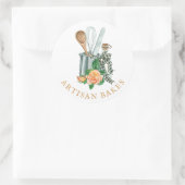 Baking Utensils Bakery Baker ラウンドシール (バッグ)