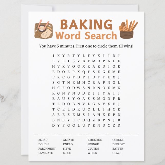 Baking Word Search Game (正面)