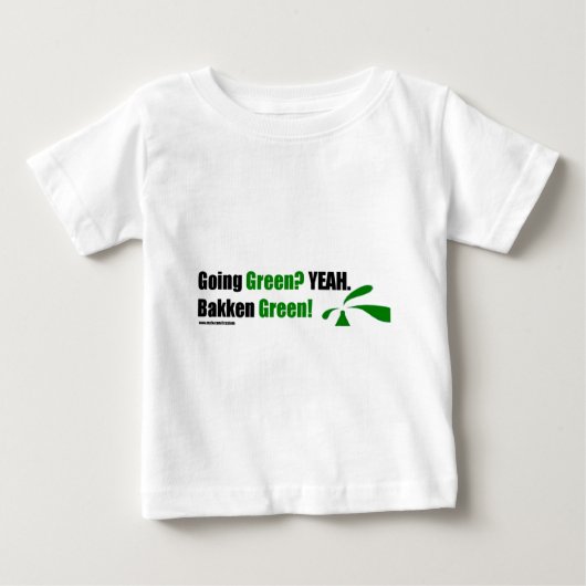 Bakkenの緑の幼児Tシャツ ベビーTシャツ (正面)