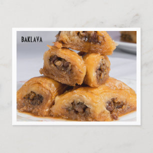 Baklava Greek Pastry Food Photo ポストカード