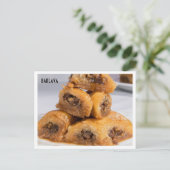Baklava Greek Pastry Food Photo ポストカード (スタンド正面)