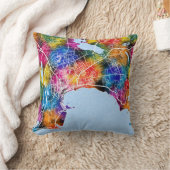  Baku Azerbaijan City Map クッション (ブランケット)