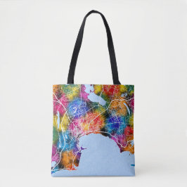  Baku Azerbaijan City Map トートバッグ