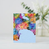 Baku Azerbaijan City Map ポストカード (スタンド正面)