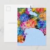 Baku Azerbaijan City Map ポストカード (正面/裏面)