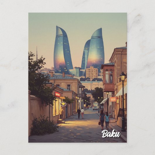 Baku Azerbaijan Travel  ポストカード (正面)
