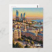 Baku Azerbaijan Travel  ポストカード (正面/裏面)