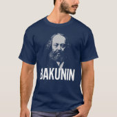 Bakunin Portrait Bold Typography Tシャツ (正面)
