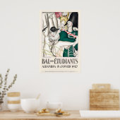 Bal des Etudiants Affiche Fashion Art Nouveau ポスター (キッチン)