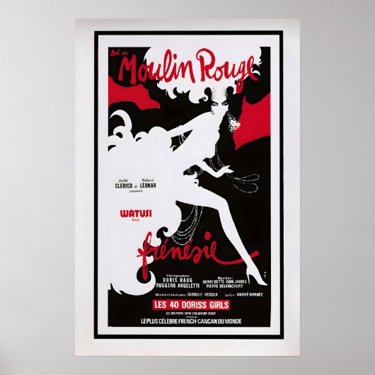 Bal du Moulin Rouge Frénésie by Rene Gruau ポスター (正面)