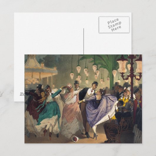 Bal Mabilleのワルツ ポストカード (正面/裏面)