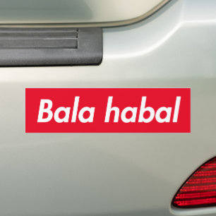 Bala Habalアラビアおもしろい語句 バンパーステッカー