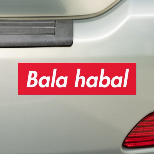 Bala Habalアラビアおもしろい語句 バンパーステッカー (車上)