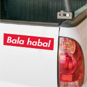 Bala Habalアラビアおもしろい語句 バンパーステッカー (トラック上)