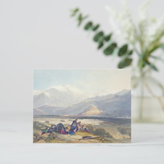 Bala Hissarとイギリスの缶とカブールの街 ポストカード (スタンド正面)